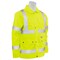 Deltaplus Hi-Vis Rain Coat, Polyester/Polyurethane Coating, High Visibility Lime, 6XL 61487 - alternate 4